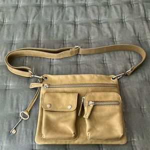 Fossil leather crossbody handbag